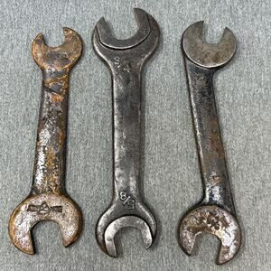 Vintage Bonney 5/8" 3/4" 1/2" 7/16" Combination Wrench Set USA Made Steel